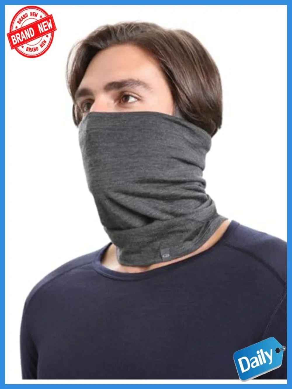 Merino Wool Neck Gaiter Ski Face Mask Unisex Buff